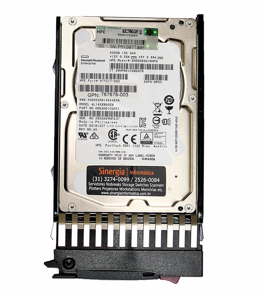 J F A Hd Hpe Gb Sas Gbps K Rpm Sff Dp Hot Plug Storage Msa E