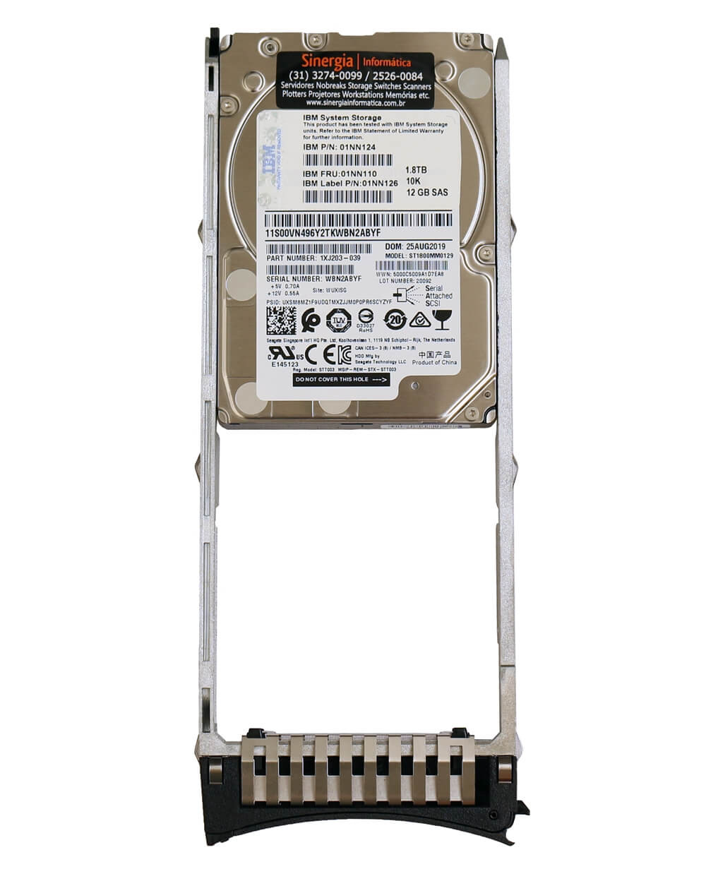 Nn Hd Ibm Tb Sas Gbps K Rpm Sff Dp Enterprise Hot Plug Para Storage Storwize
