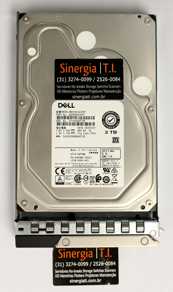 Hdepr Dab Hd Dell Tb Sata Gbps K Rpm Lff Hot Swap Para Servidor Dell Poweredge