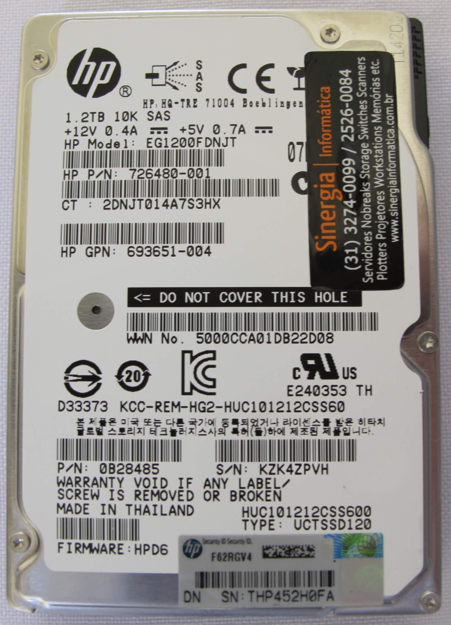 Hpe Tb Sas Gb S Enterprise K Sff In Hdd Hot Plug