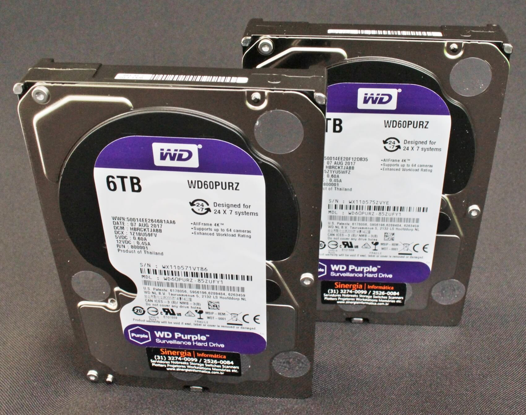 WD60PURZ | HD WD Western Digital para DVR / Vigilância 6TB 64MB cache ...