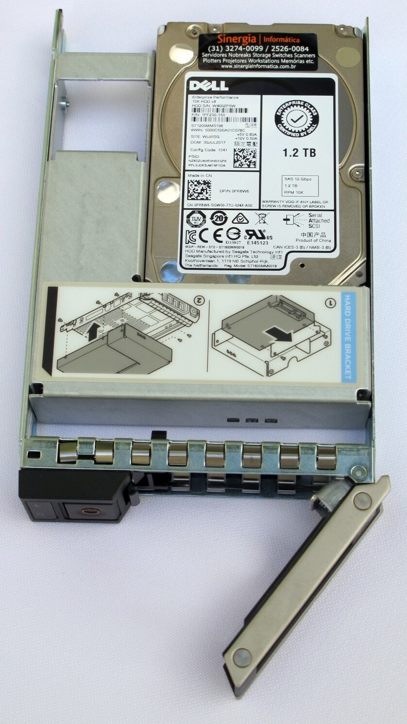 ST1200MM0198 | HD Dell 1.2TB SAS 12 Gbps 10K RPM 512n LFF 3.5" WT1RW
