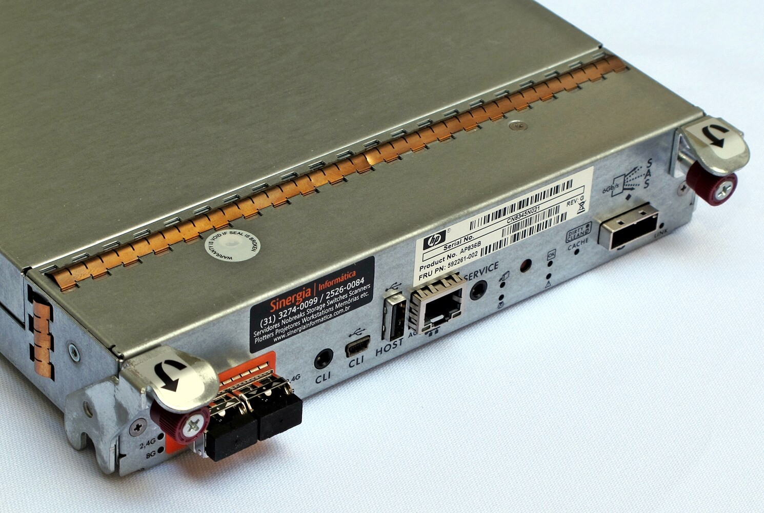 FRU PN: 592261-002 | Controladora HPE MSA StorageWorks P2000 G3 Dual ...