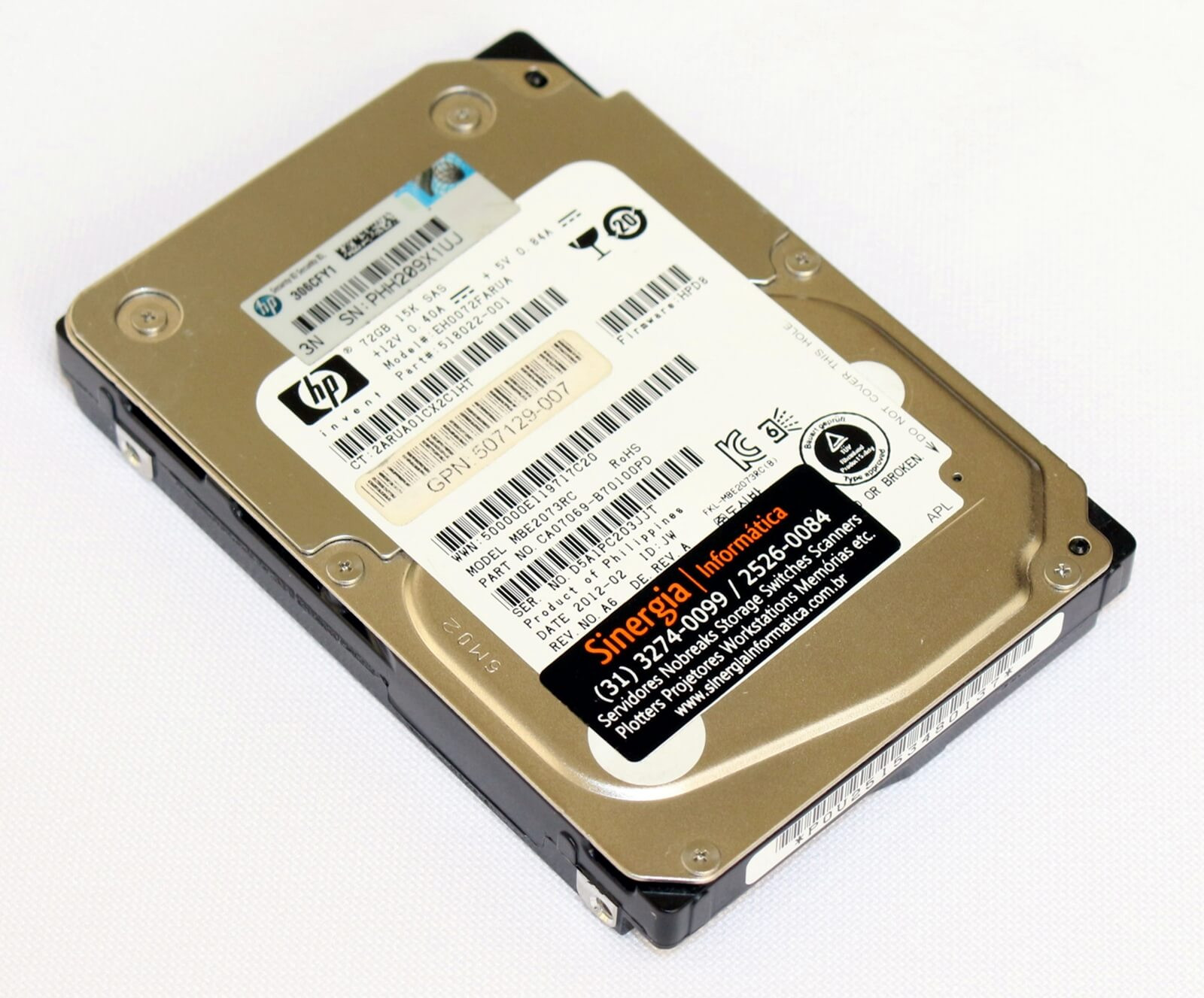 HP 512545-B21 72GB 15K SFF Enterprise 6G Disk main image 0