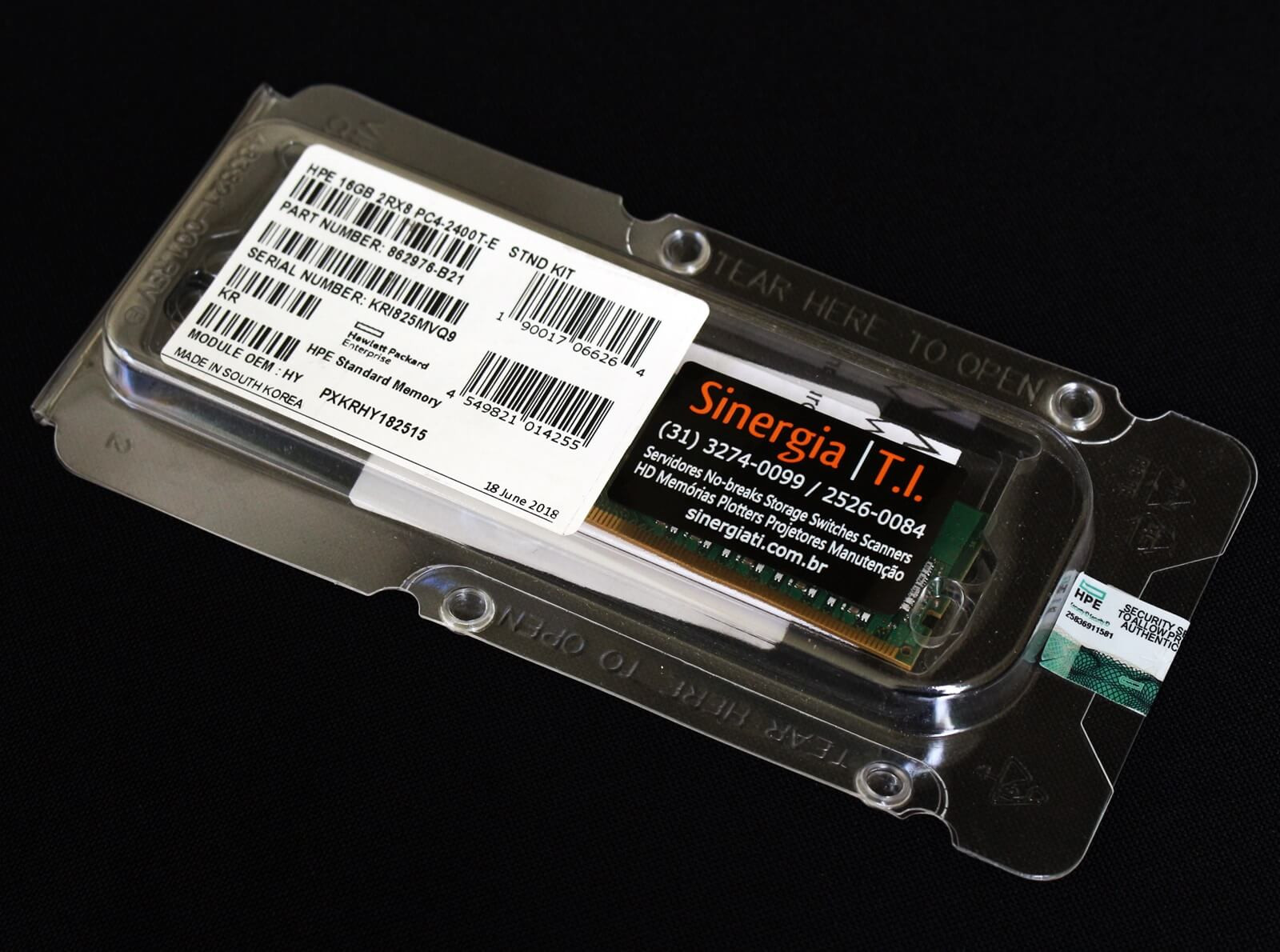 HPE 16GB (1 x 16GB) Dual Rank x8 DDR4 2666 CAS 19 19 19 Registered HPE 16GB (1 x 16GB) Dual Rank x8 DDR4 2666 CAS 19 19 19 Registered