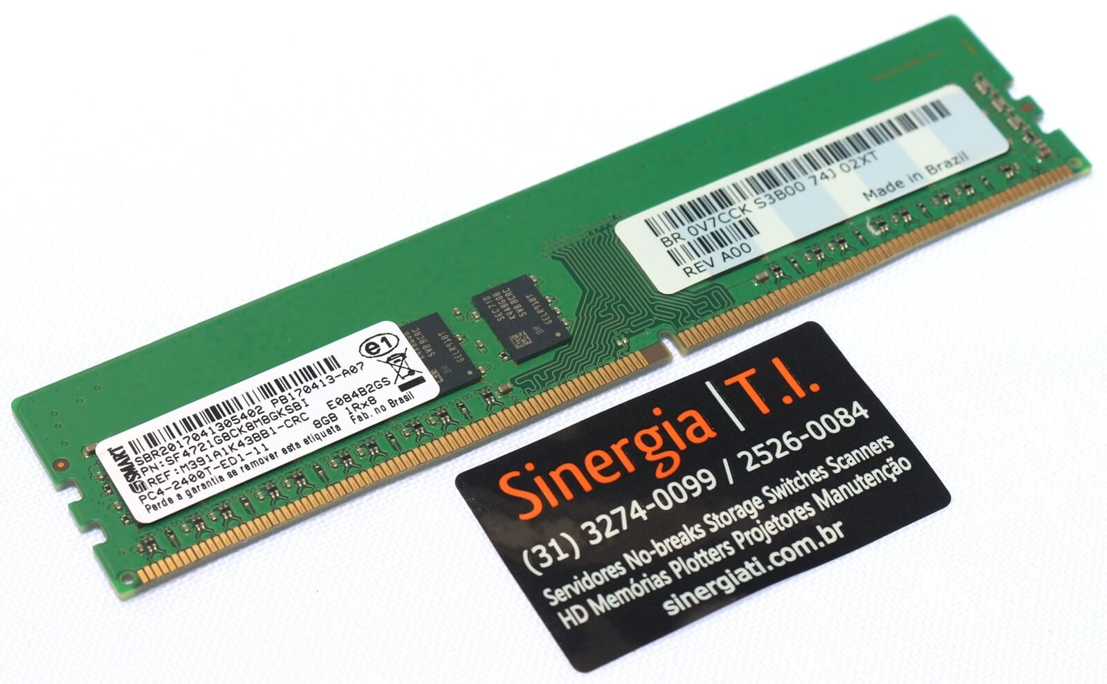 Memoria RAM A-Tech DDR4 8GB PC4-19200 ECC UDIMM 2400MHz 1Rx8 Per Server