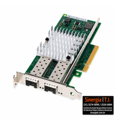 540-BBDW Adaptador de Internet X520-DA2 10GbE Dual Port SFP+ PCIe para Servidor Dell PowerEdge Pronta Entrega
