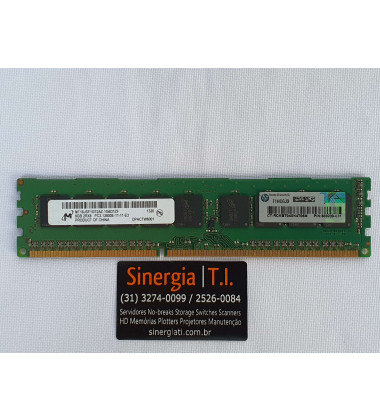 669239-081 Memória RAM HPE 8GB DDR3 2Rx8 PC3L-12800E 1600 MHz ECC UDIMM para Servidor DL160 DL320e DL360e DL360p DL380e DL380p ML310e ML350e ML350p Gen8 pronta entrega