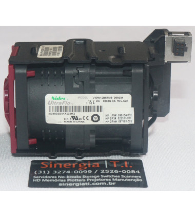696156-002 Fan Cooler 12V DC 1.82A 6 Pinos Redundante para Servidor HPE ProLiant DL Gen8 Em Estoque