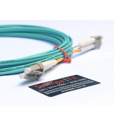 491026-001 HPE Patch Cord Fibra Ótica Multimodo LC/LC 5M 10Gbps Envio Imediato