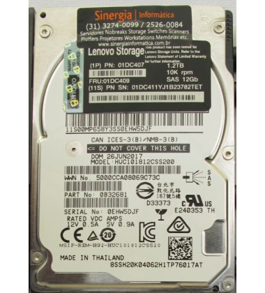 01DC407 HD 1.2TB SAS 12Gbps 10K RPM SFF 2.5