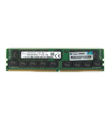 752370-091 Memória RAM HPE 32GB 2Rx4 DDR4 PC4-2133V ECC RDIMM para Servidor Pronta Entrega
