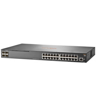 JL253A Switch HPE Aruba 2930F 24G 24 Portas 10/100/1000 + 4 Portas SFP+ 1/10Gbe - Gerenciável Camada 3 Empilhável QoS pronta entrega