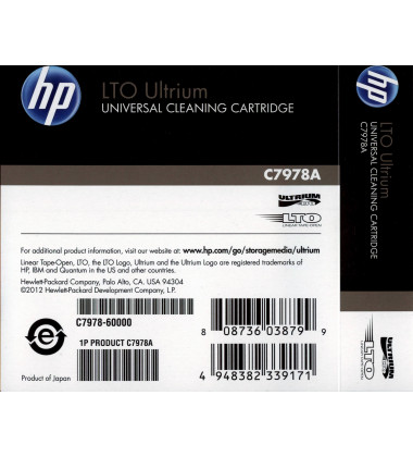 C7978A Fita HP de Limpeza Universal LTO Cleaning Tape Cartridge envio imediato