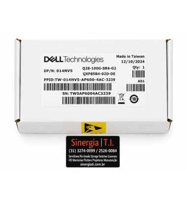 407-BBWV Transceptor 100GbE QSFP28 SR4 MPO MMF No FEC para Switches Dell PowerSwitch Preço