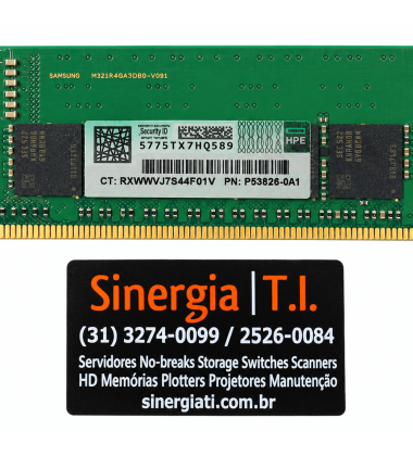 P53626-0A1 Memória 32GB Dual Rank x8 DDR5 RDIMM 5600MTs 1.1V Registrada para Servidor HPE ProLiant Price