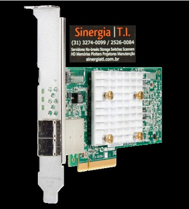 836267-001 Controladora SAS PCIe Smart Array E208e‑p SR Gen10 12G para Storage HPE SAN Pronta Entrega