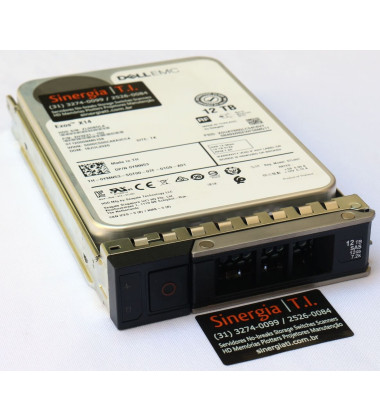 HD 12TB SAS Servidor Dell PowerEdge R7525 12Gbps 7.2K 3,5