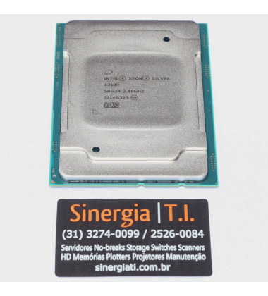 Processador Intel Xeon Silver 4210R de dez núcleos 2.4GHz, 13M Cache, Turbo, 100W, DR4-2400 Em Estoque
