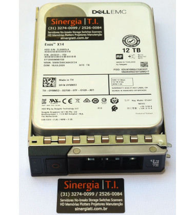 HD 12TB SAS Servidor Dell PowerEdge R750 12Gbps 7.2K 3,5