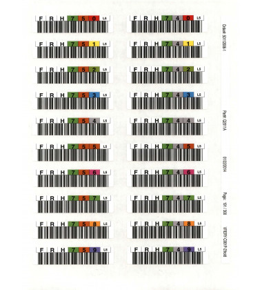 Q2011A Kit de Etiquetas de Código de Barras HP para Fitas LTO-5 Ultrium em estoque
