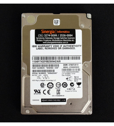 45W9614 HD IBM 300GB SAS 6 Gbps 15K RPM 2,5