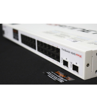 FortiSwitch 424D FPOE Switch Fortinet FortiSwitch 424D 24 Portas 10/100/1000 + 2 portas 10 GE SFP+ Gerenciável Camada 2 e 3 POE 370W envio imediato