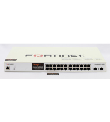 FortiSwitch 424D Switch Fortinet FortiSwitch 424D 24 Portas 10/100/1000 + 2 portas 10 GE SFP+ Gerenciável Camada 2 e 3 envio imediato