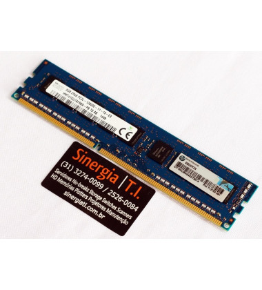 713752-081 Memória RAM HPE 8GB DDR3 2Rx8 PC3L-12800E 1600 MHz ECC UDIMM para Servidor DL160 DL320e DL360e DL360p DL380e DL380p ML310e ML350e ML350p Gen8 pronta entrega