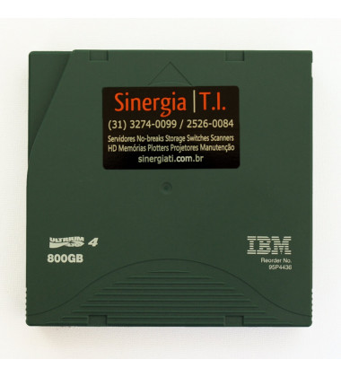 95P4436 Fita de dados IBM Ultrium LTO-4 800GB/1.6TB envio imediato
