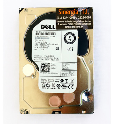 037MGT HD Dell 2TB SAS 6 Gbps 7.2K 3,5