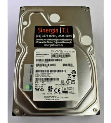 HDD (disco rígido) para Servidor da marca HP Enterprise PN: 801822-B21 659569-001 739333-001 Model Number MB1000GDUNU foto frontal