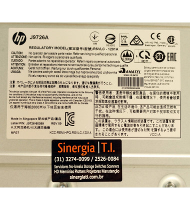 J9726A Switch HPE Aruba 2920 Gerenciável 24 portas 10/100/1000 4 portas de dupla personalidade 24GB preço
