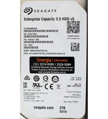 ST2000NM0055 HD Seagate 2TB SATA 6 Gbps 7.2K RPM LFF 3,5