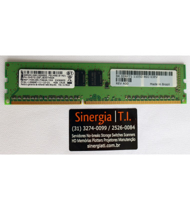 00NY71 Memória RAM Dell 4GB DDR3 1600 MHz 12800E PC3L ECC para Servidor envio imediato