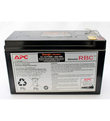 Bateria para manutenção em No-Breaks APC BE600 RBC110 pronta entrega