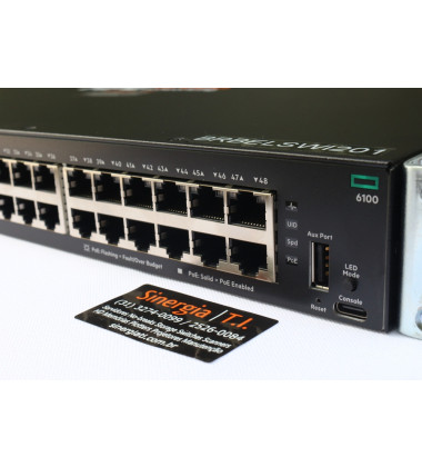 JL675A Switch Aruba Networking CX 6100 48 Portas 4SFP+ Class4 370W Rack Price