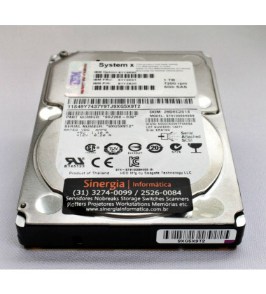 81Y9691 HD IBM 1TB SAS 6 Gbps 7.2K RPM 2,5