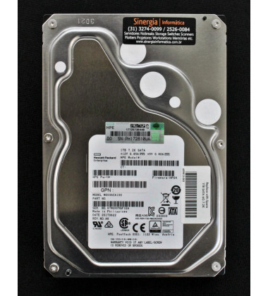 659337-B21 HD HPE 1TB SATA 6 Gbps 7.2K RPM LFF 3,5" para Servidor ML110 Gen9 envio imediato