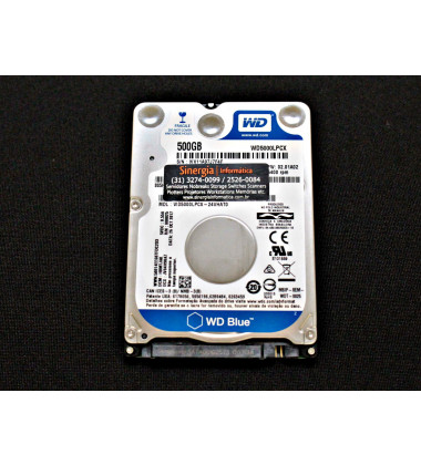 WD5000LPCX HD WD 500GB SATA 6G 5400 RPM para notebook / laptop envio imediato