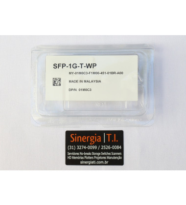 407-BBOS Transceptor Óptico 1.25GbE RJ-45 SFP 1000BASE-T para Switch Dell PowerEdge Em Estoque