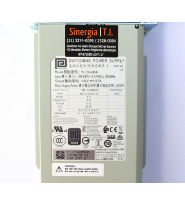 03KW3M Fonte de Alimentação Dell 300W 240V para LTO ML3/ML3E Envio Imediato