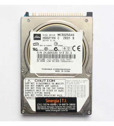 MK3025GAS HD Toshiba 30GB Ultra-ATA/100 8MB 4200RPM 2.5