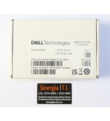 407-BBXZ Transceiver 25GbE SFP28 LR SMF Duplex LC Transceptor para Switch Dell PowerSwitch Preço