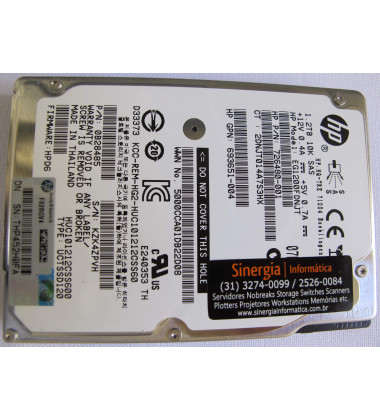 726480-001 HD HPE 1.2TB SAS 10K 2,5” para Servidor e Storage price