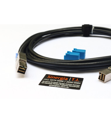 470-AATP Cabo 12Gb HD-Mini SAS SFF-8644 2 Metros para Servidores Dell PowerEdge Envio Imediato