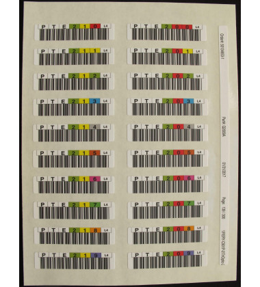 Q2009A Kit de Etiquetas de Código de Barras HP para Fitas LTO-4 Ultrium envio imediato