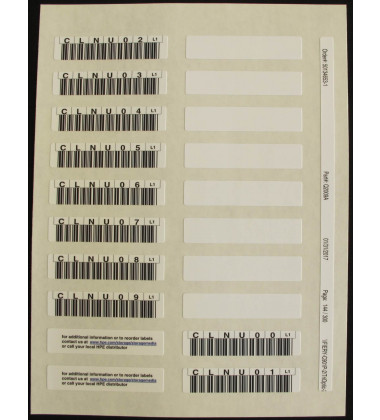 Q2009A Kit de Etiquetas de Código de Barras HP para Fitas LTO-4 Ultrium em estoque