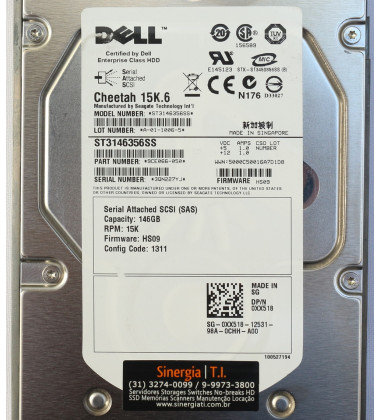 0XX518 HD Cheetah 146GB 15K.6 RPM 3.5