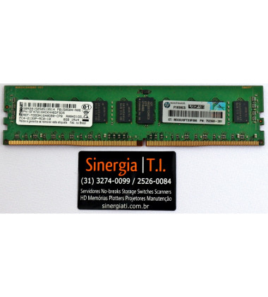 762200-281 Memória RAM HPE 8GB PC4 2Rx8 DDR4 2133MHz em estoque